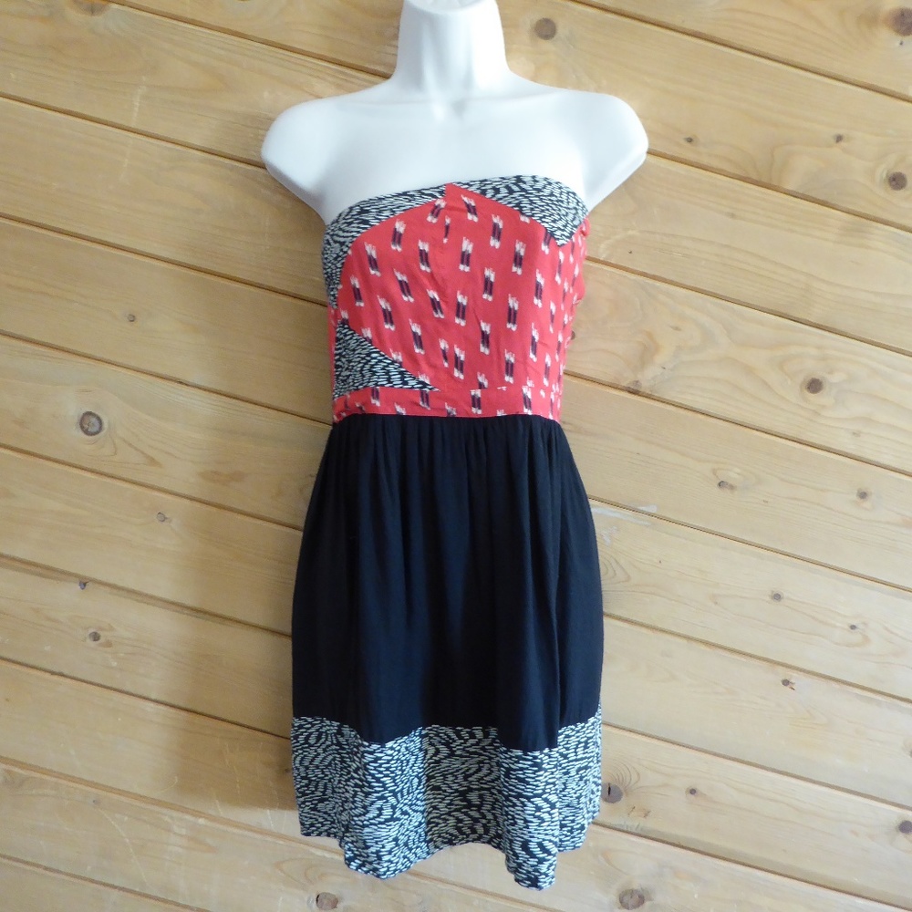 Silence Noise Strapless Sundress Dress Boho Tribal